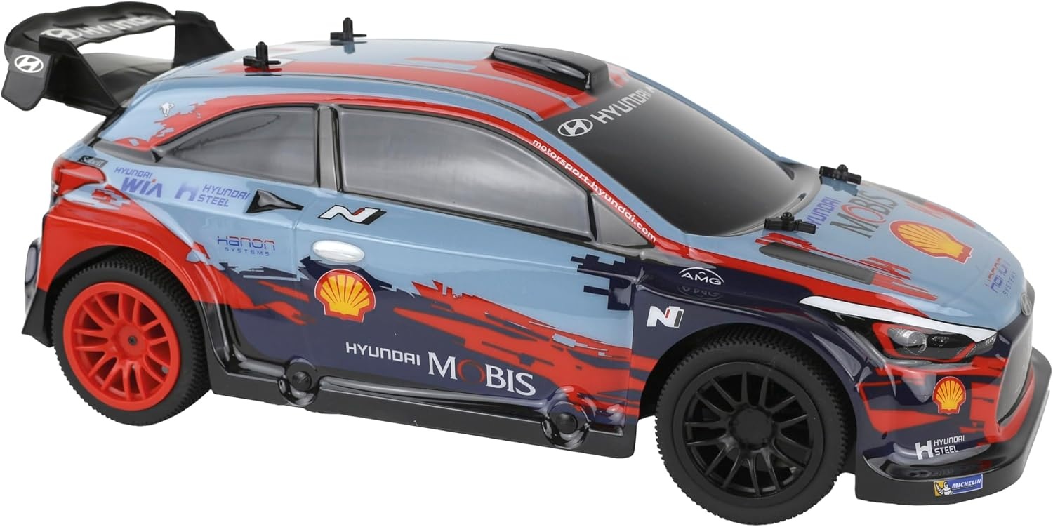 Ninco - NincoRacers Hyundai i20 WRC Radiografisch bestuurde auto met 500 mAh Li-ion accu en oplader inbegrepen, schaal 1/10, vanaf 6 jaar (NH93163)