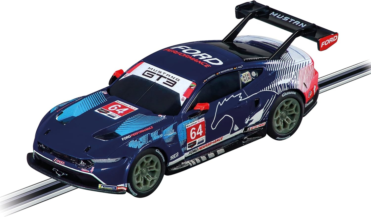 Carrera GO!!! GT Powerplay Autoracebaan met Ford Mustang en Ferrari 296 GT3 - 4,9 meter