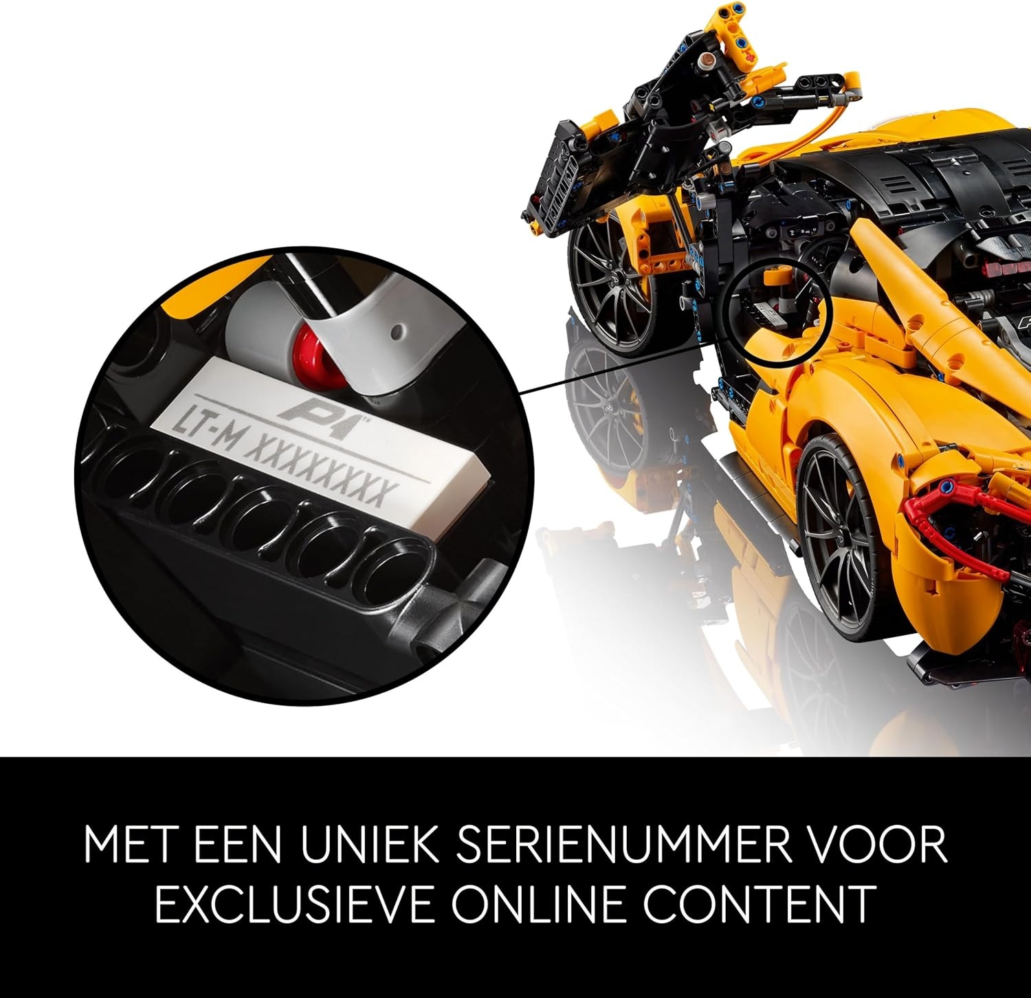 LEGO Technic McLaren P1 hypercar Bouwpakket voor Volwassenen en Decoratie, Modelauto op Schaal om te Verzamelen met V8-zuigermotor en 7 versnellingen, Cadeau voor Hem en Haar 42172