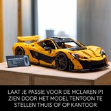 LEGO Technic McLaren P1 hypercar Bouwpakket voor Volwassenen en Decoratie, Modelauto op Schaal om te Verzamelen met V8-zuigermotor en 7 versnellingen, Cadeau voor Hem en Haar 42172