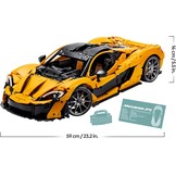 LEGO Technic McLaren P1 hypercar Bouwpakket voor Volwassenen en Decoratie, Modelauto op Schaal om te Verzamelen met V8-zuigermotor en 7 versnellingen, Cadeau voor Hem en Haar 42172