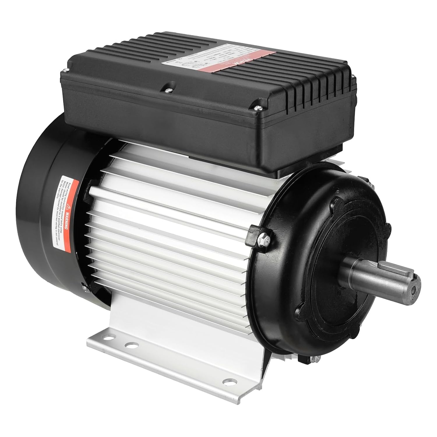 VEVOR Elektrische motor, 2,2 kW, eenfasige luchtcompressormotor, 2800 omw/min, AC 220-240 V, 13,8 A, frame 90L, B3, 24 mm sleutelas, CW/CCW rotatie voor landbouwmachines en apparatuur