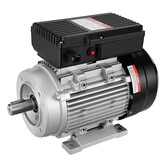 VEVOR Elektrische motor, 2,2 kW, eenfasige luchtcompressormotor, 2800 omw/min, AC 220-240 V, 13,8 A, frame 90L, B3, 24 mm sleutelas, CW/CCW rotatie voor landbouwmachines en apparatuur