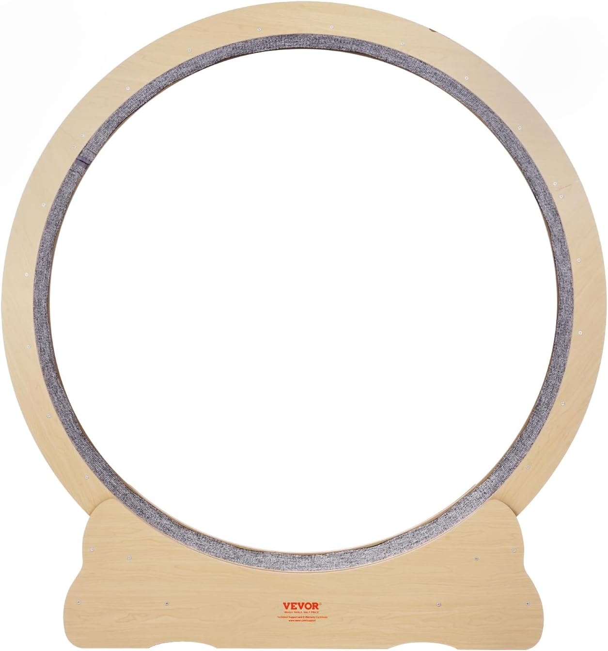 VEVOR Oefenwiel voor katten, 1320 mm, groot loopwiel voor katten, met afneembare loopband, teaser voor katten om te hardlopen, wandelen, training, geschikt voor de meeste katten