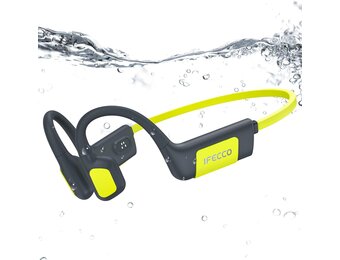 Zwemhoofdtelefoon Onderwater IP68 Waterdicht Beengeleiding Open-Ear met 32GB MP3-speler en Bluetooth 5.4 voor Zwemmen, Hardlopen, Fietsen