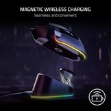 Razer Mouse Dock Pro & Charging Puck - Magnetisch draadloos oplaadstation en oplaadmodule voor compatibele muizen (magnetisch dock met laadstatus RGB-verlichting, antislip gekko-voeten, oplaadpuck)