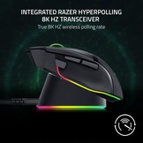 Razer Mouse Dock Pro & Charging Puck - Magnetisch draadloos oplaadstation en oplaadmodule voor compatibele muizen (magnetisch dock met laadstatus RGB-verlichting, antislip gekko-voeten, oplaadpuck)
