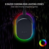 Razer Mouse Dock Pro & Charging Puck - Magnetisch draadloos oplaadstation en oplaadmodule voor compatibele muizen (magnetisch dock met laadstatus RGB-verlichting, antislip gekko-voeten, oplaadpuck)