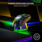 Razer Mouse Dock Pro & Charging Puck - Magnetisch draadloos oplaadstation en oplaadmodule voor compatibele muizen (magnetisch dock met laadstatus RGB-verlichting, antislip gekko-voeten, oplaadpuck)
