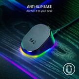 Razer Mouse Dock Pro & Charging Puck - Magnetisch draadloos oplaadstation en oplaadmodule voor compatibele muizen (magnetisch dock met laadstatus RGB-verlichting, antislip gekko-voeten, oplaadpuck)