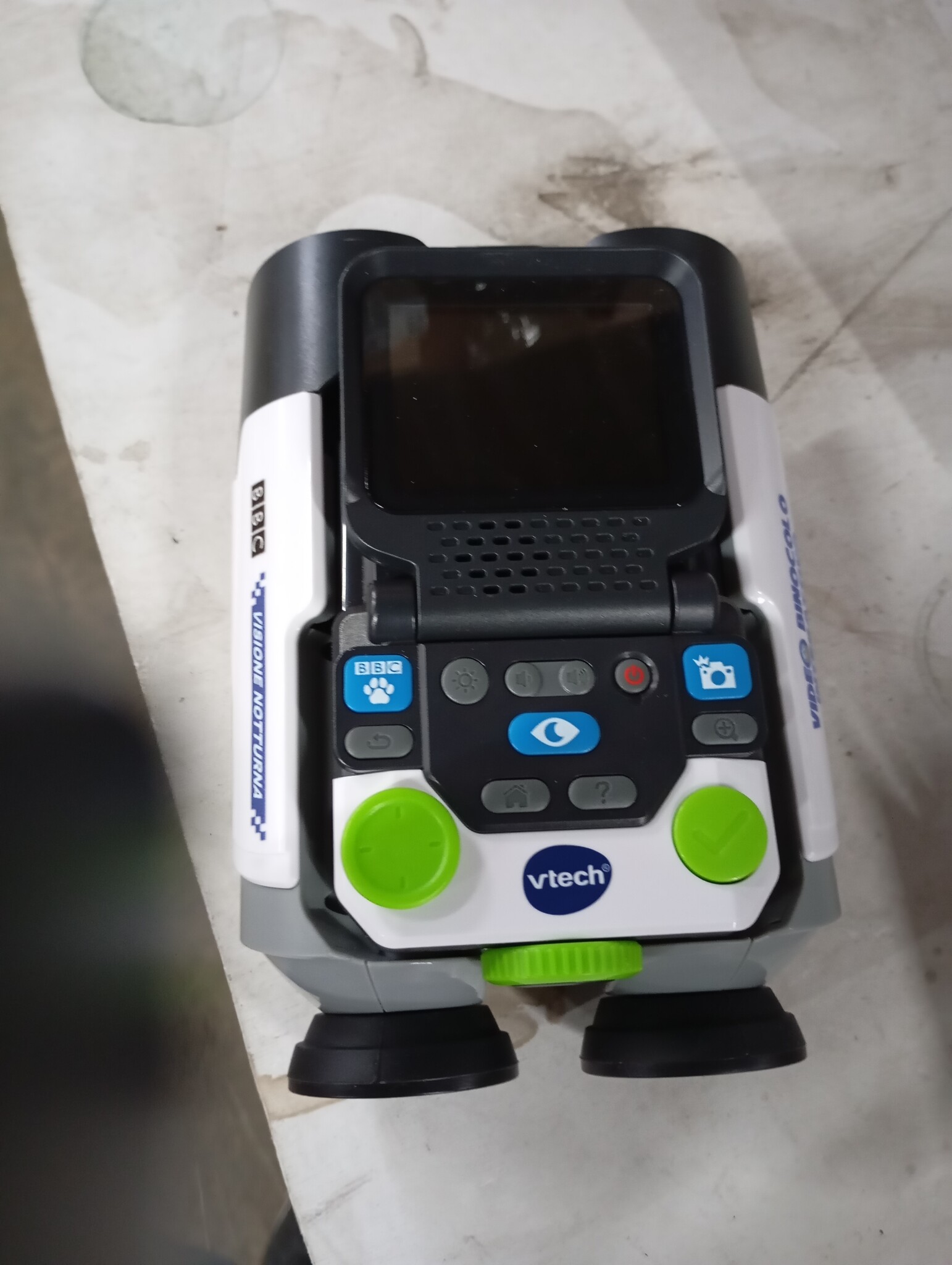 VTech Interactieve video, verrekijker voor kinderen met 6 spelmodi, lcd-kleurenscherm, meer dan 700 geïntegreerde BBC-inhoud, nachtzicht, Italiaanse taal, batterijen inbegrepen, 5-12 jaar