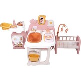 Smoby - Baby Nurse - Groot babyhuis - Voor baby's tot 42 cm - 3 speelplekken - 19 accessoires - Opvouwbaar en transporteerbaar - Gerecycled materiaal - Vanaf 3 jaar - Gemaakt in Frankrijk