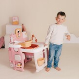 Smoby - Baby Nurse - Groot babyhuis - Voor baby's tot 42 cm - 3 speelplekken - 19 accessoires - Opvouwbaar en transporteerbaar - Gerecycled materiaal - Vanaf 3 jaar - Gemaakt in Frankrijk