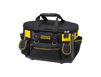 STANLEY FATMAX Sturdy Round Top Tool Bag, Multifunctional Tool Storage Organizer, FMST1-70749 Color