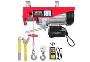 Elektrische Lier 800kg Hefvermogen - 12m Hoogte | 1450W Koperen Motor | Nu 35% Korting