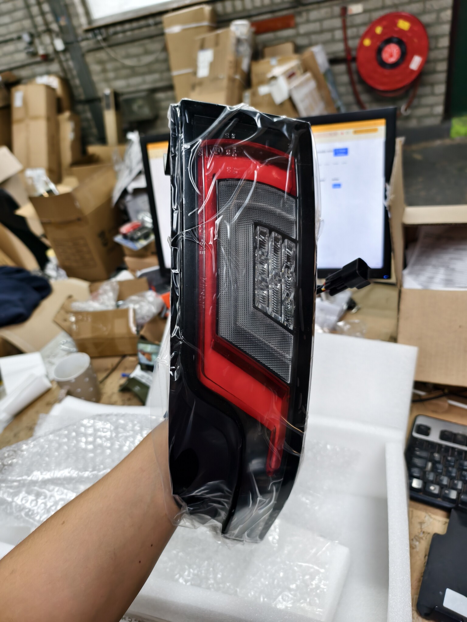 Achterlichten LAND ROVER RANGE ROVER EVOQUE 11- ROOD HELDER ZWART LED