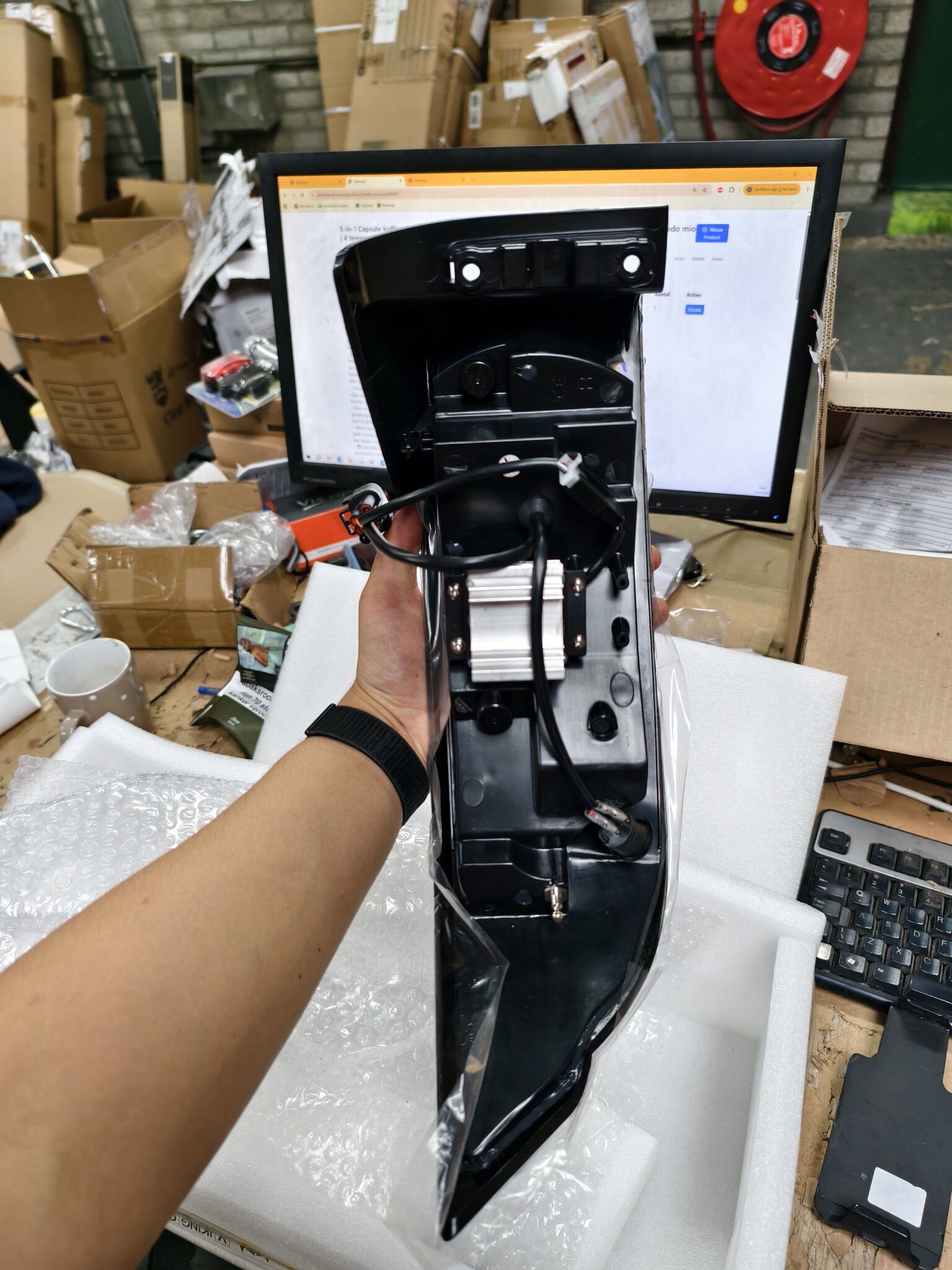 Achterlichten LAND ROVER RANGE ROVER EVOQUE 11- ROOD HELDER ZWART LED