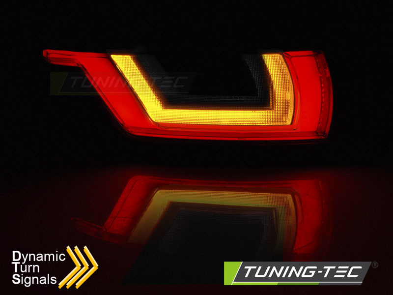 Achterlichten LAND ROVER RANGE ROVER EVOQUE 11- ROOD HELDER ZWART LED