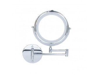 Make up spiegel - scheerspiegel - met LED - 20 cm - chroom