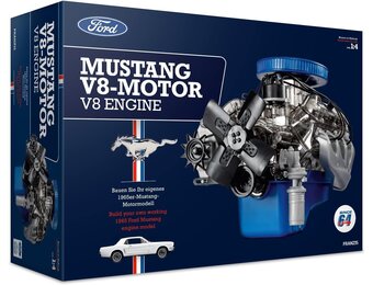 Franzis Ford Mustang V8 1965 Motormodel Bouwset - Transparant - Schaal 1:4