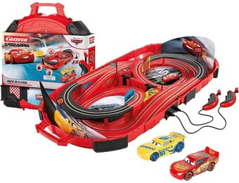 Carrera Speed Arena Race Case Disney Pixar Cars met Lightning McQueen en Cruz Ramirez - 2,77 meter - Rood
