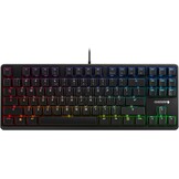 CHERRY G80-3000N RGB TKL, internationale lay-out, AZERTY-toetsenbord, bedraad toetsenbord, mechanisch gaming-toetsenbord, CHERRY MX SILENT RED SWITCHES, zwart