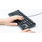 CHERRY G80-3000N RGB TKL, internationale lay-out, AZERTY-toetsenbord, bedraad toetsenbord, mechanisch gaming-toetsenbord, CHERRY MX SILENT RED SWITCHES, zwart