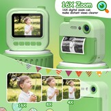GREENKINDER Instant Camera voor Kinderen - Groen - 2.4 Inch - 32GB SD Kaart