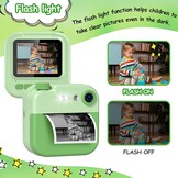 GREENKINDER Instant Camera voor Kinderen - Groen - 2.4 Inch - 32GB SD Kaart