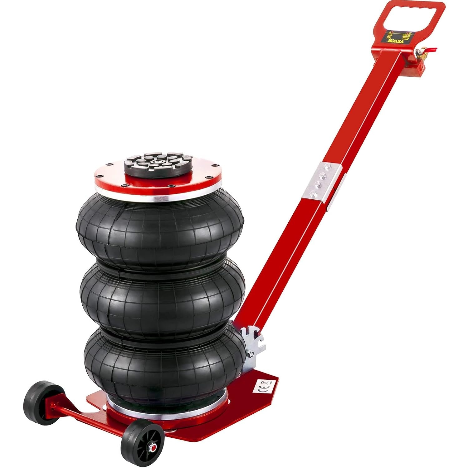 VEVOR Air Jack - Pneumatische Krik 3 Ton - Rood - Hefhoogte 14-45 cm