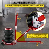VEVOR Air Jack - Pneumatische Krik 3 Ton - Rood - Hefhoogte 14-45 cm