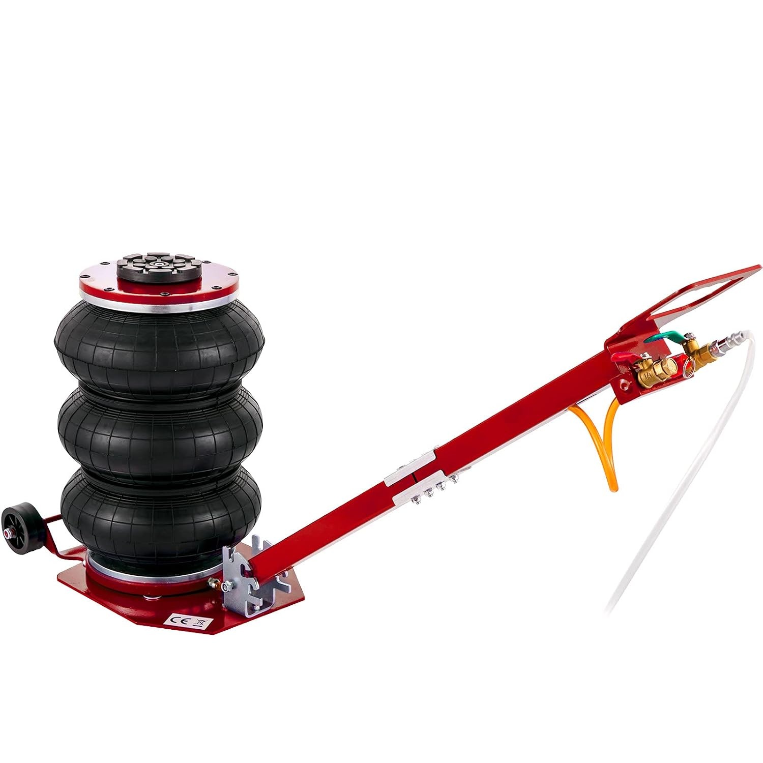VEVOR Air Jack - Pneumatische Krik 3 Ton - Rood - Hefhoogte 14-45 cm