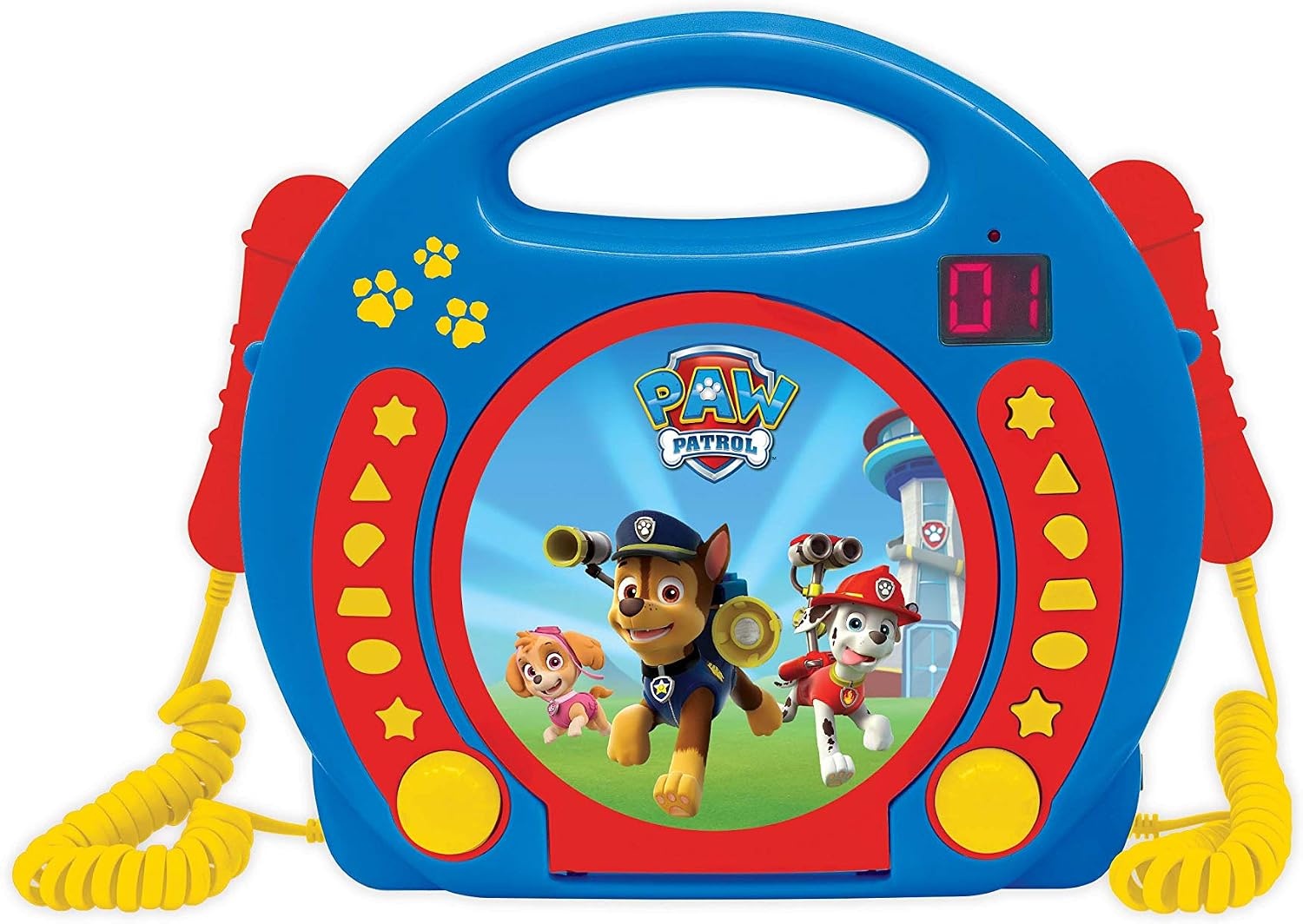 Lexibook, Frozen, draagbare CD-speler met microfoons, muziekspeler, herhalen en programmeren, karaoke, hoofdtelefoonaansluiting, blauw/paars, RCDK100FZ