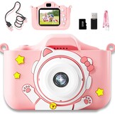 Kindercamera met 48MP Dual Lens, 1080P Video en 32GB SD-kaart