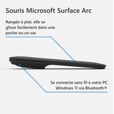 Microsoft Surface Arc Mouse - Draadloze Bluetooth Muis - Zwart