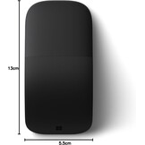 Microsoft Surface Arc Mouse - Draadloze Bluetooth Muis - Zwart