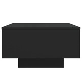 vidaXL Salontafel met LED-verlichting 55x55x31 cm zwart