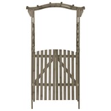 Pergola met poort 116x40x204 cm Vurenhout - 35% Korting!