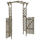 Pergola met poort 116x40x204 cm Vurenhout - 35% Korting!