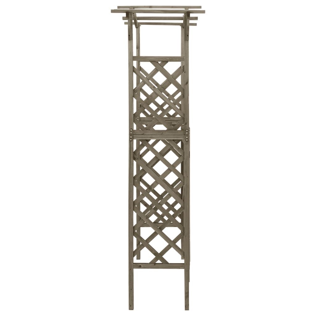 Pergola met poort 116x40x204 cm Vurenhout - 35% Korting!
