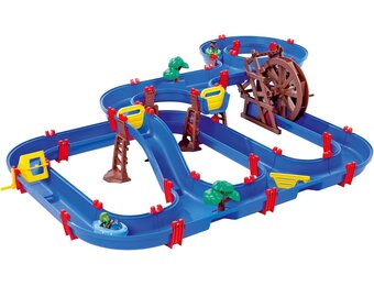 AquaPlay Mega Water Wheel blauwe waterbaan 180 x 125 x 35 cm
