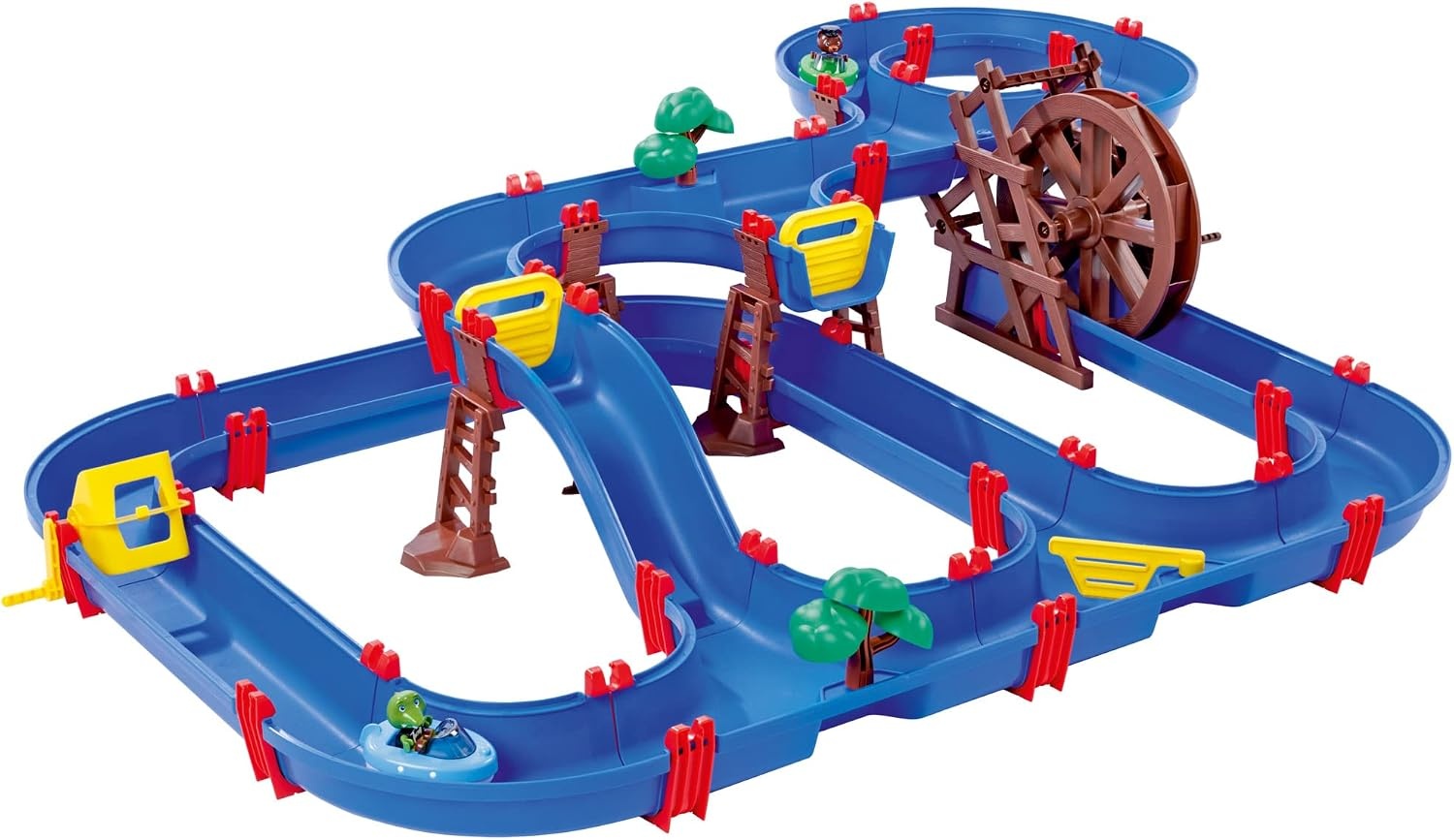 AquaPlay Mega Water Wheel blauwe waterbaan 180 x 125 x 35 cm