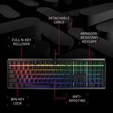 CHERRY MX BOARD 3.0 S Mechanisch Gaming Toetsenbord, QWERTZ, Aluminium, RGB, MX Silent Red, Zwart