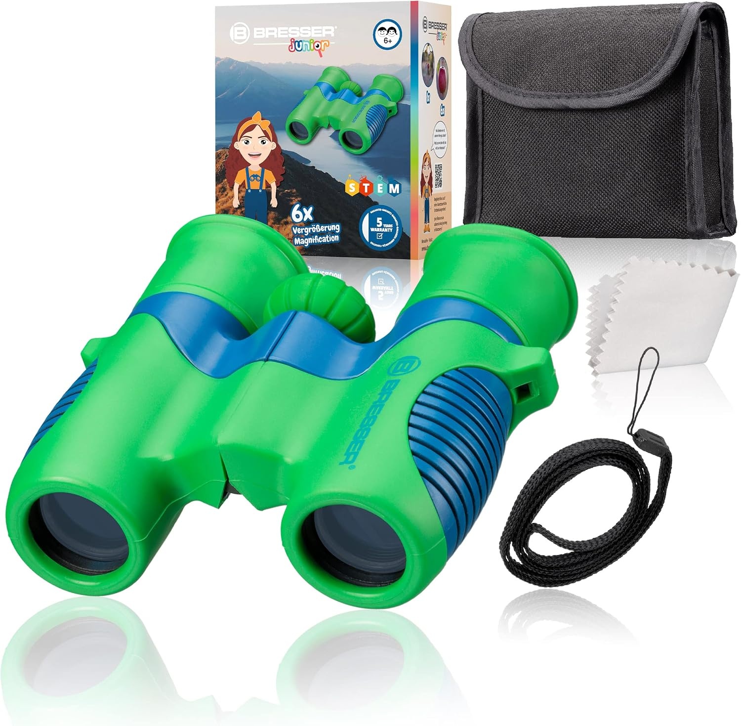 Bresser Junior Kinderverrekijker 6x21 Compact Blauw/Groen