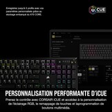 CORSAIR K70 Core RGB Mechanisch Gaming Toetsenbord met Palmsteun - Voorgesmeerde lineaire toetsen Corsair MLX Red - Geluidsdemping - Compatibel met iCUE - AZERTY FR - Zwart