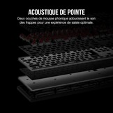 CORSAIR K70 Core RGB Mechanisch Gaming Toetsenbord met Palmsteun - Voorgesmeerde lineaire toetsen Corsair MLX Red - Geluidsdemping - Compatibel met iCUE - AZERTY FR - Zwart