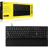 CORSAIR K70 Core RGB Mechanisch Gaming Toetsenbord met Palmsteun - Voorgesmeerde lineaire toetsen Corsair MLX Red - Geluidsdemping - Compatibel met iCUE - AZERTY FR - Zwart