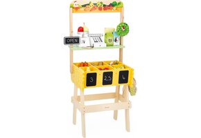Houten Speelgoedmarkt Kinderen 3-6 Jaar | 32 Accessoires | FSC Hout | 56% Korting