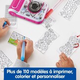VTech - KidiZoom Print Cam Roze, Instant Print Camera, Foto, Selfie, Video, Kleurendisplay, Stickers, Filters en Grappige Effecten, Cadeau voor Kinderen vanaf 5 Jaar - Inhoud in het Frans | Digitale camera voor kinderen vanaf 5 jaar, onmiddellijke afdruk,