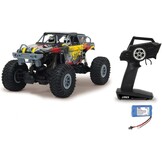 Jamara 410113 410113-J-Rock Crawler 4WD 1:10 Li-Ion 2,4 GHz - rubberen banden, verstelbare baan, 2 aandrijfmotoren, extreme oprijindex voor hellingen, zeer hoge bodemvrijheid